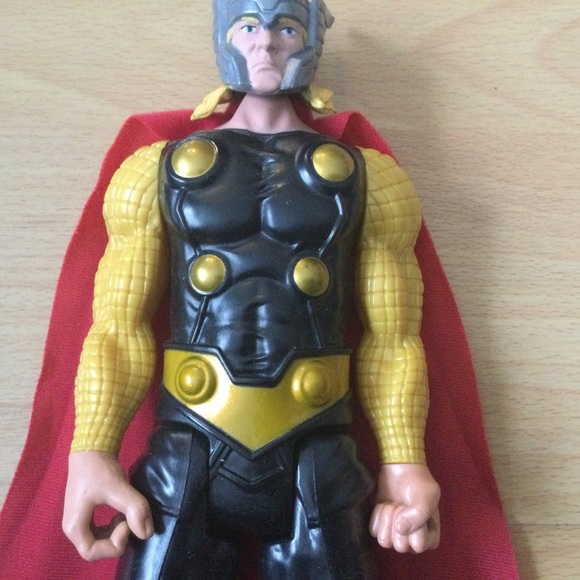 2013 Marvel Thor Hasbro Avengers Figure 12” Gold Arms - Picture 5 of 9